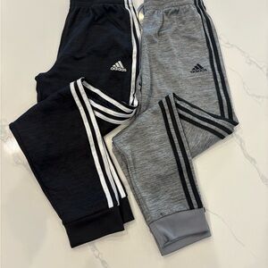 Adidas Kids' Black and Gray Jogger Pants (2 pair)